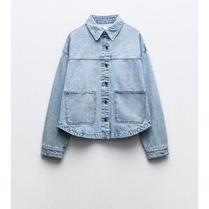 Zara Women's Light Blue Jean Jacket